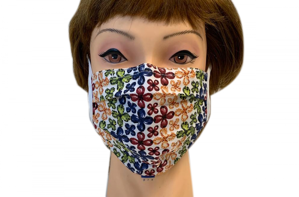 Emergenza Covid-19 Gp Industry  Mascherina igienica stampa a fiori multicolor su EasyCialde.it